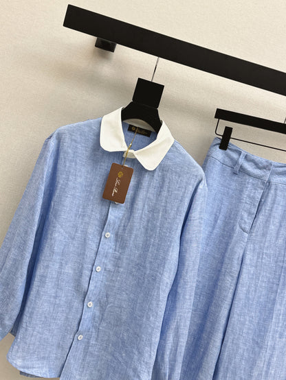 Loro 25fw linen suit