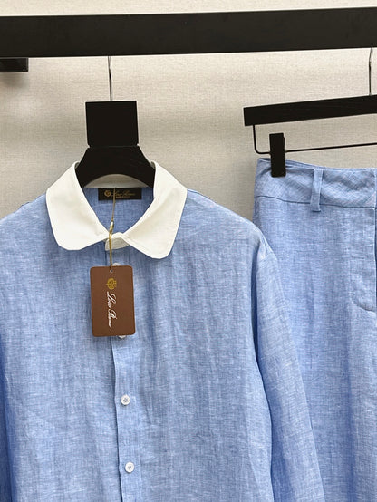 Loro 25fw linen suit