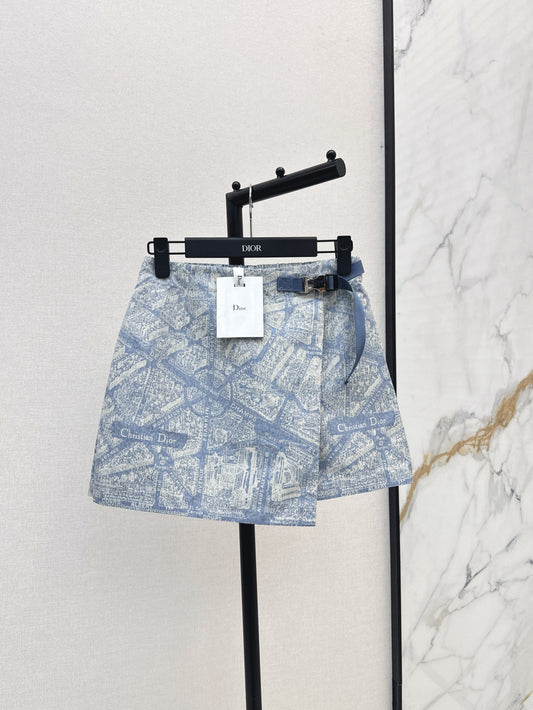 CD 25fw printed skort