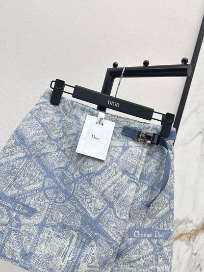CD 25fw printed skort