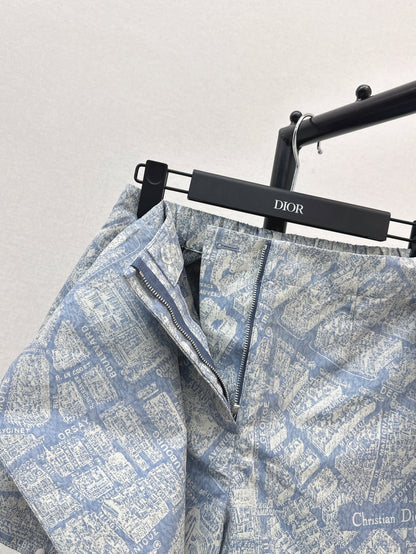CD 25fw printed skort