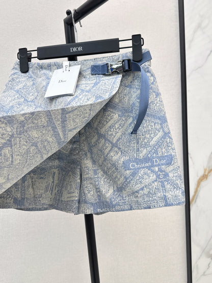 CD 25fw printed skort