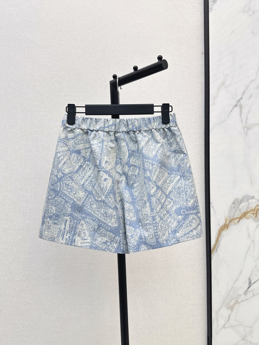 CD 25fw printed skort