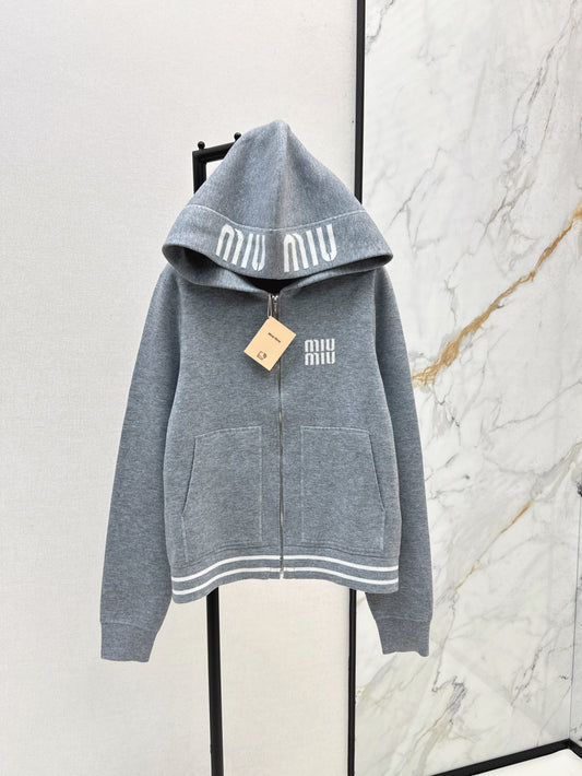 Miu 25fw knitted jacket