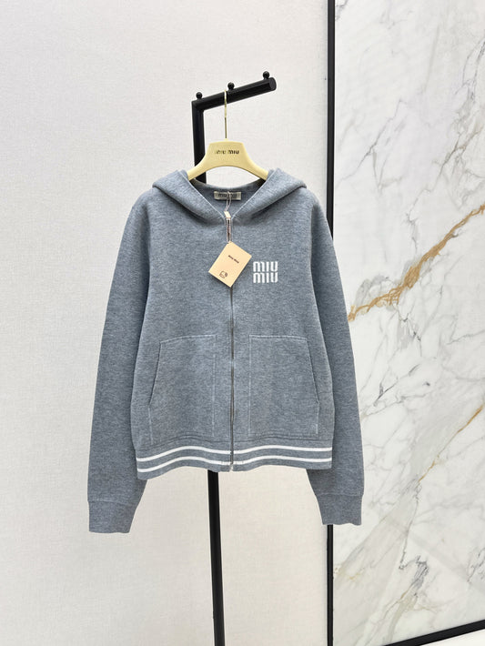 Miu 25fw knitted jacket