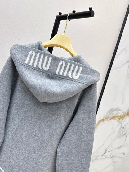 Miu 25fw knitted jacket