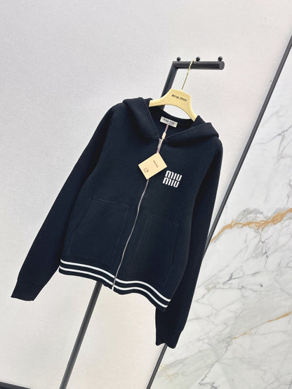 Miu 25fw knitted jacket