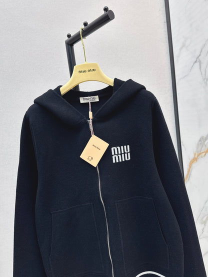 Miu 25fw knitted jacket