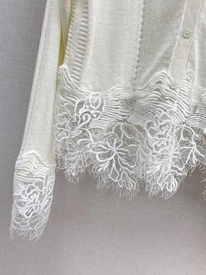 Es 25fw lace cardigan