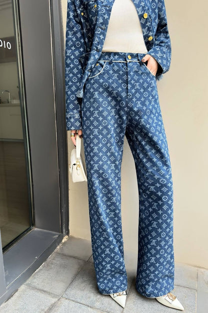 Louis 25fw jacquard jeans