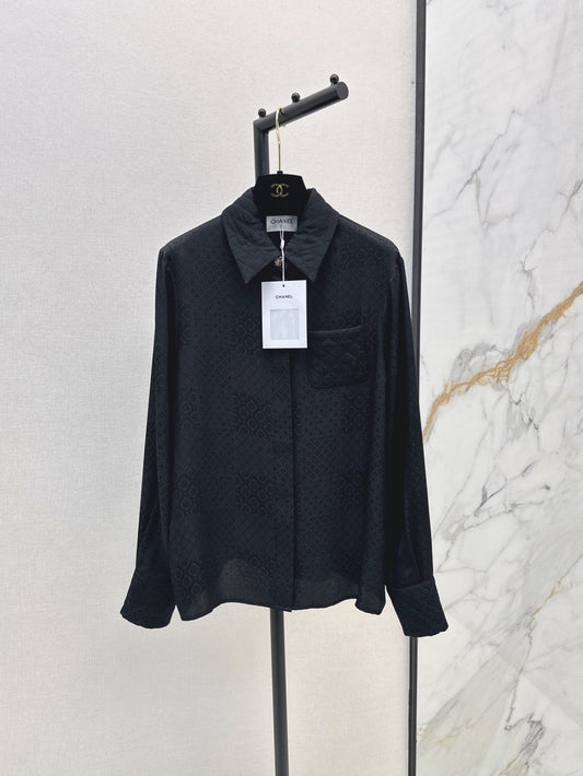Louis 25fw jacquard silk shirt