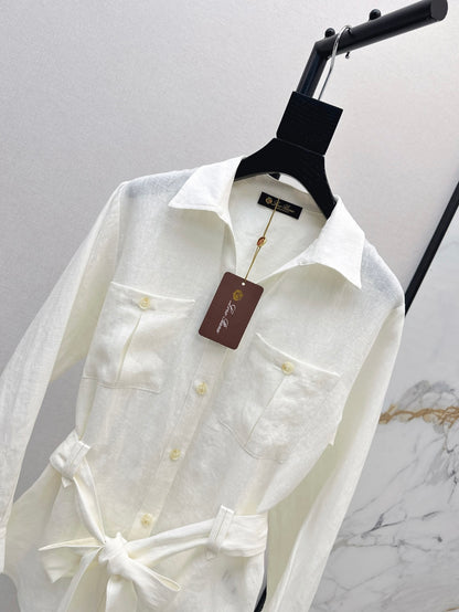 Loro 25fw linen cargo jacket