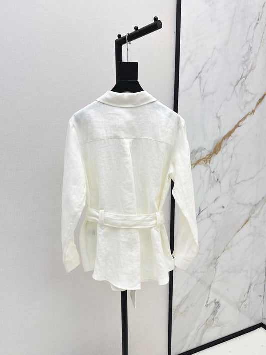 Loro 25fw linen cargo jacket
