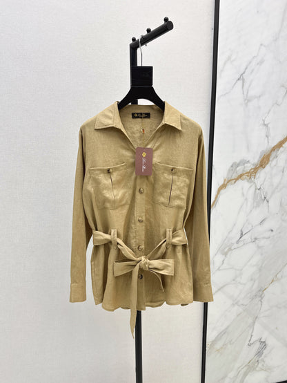 Loro 25fw linen cargo jacket