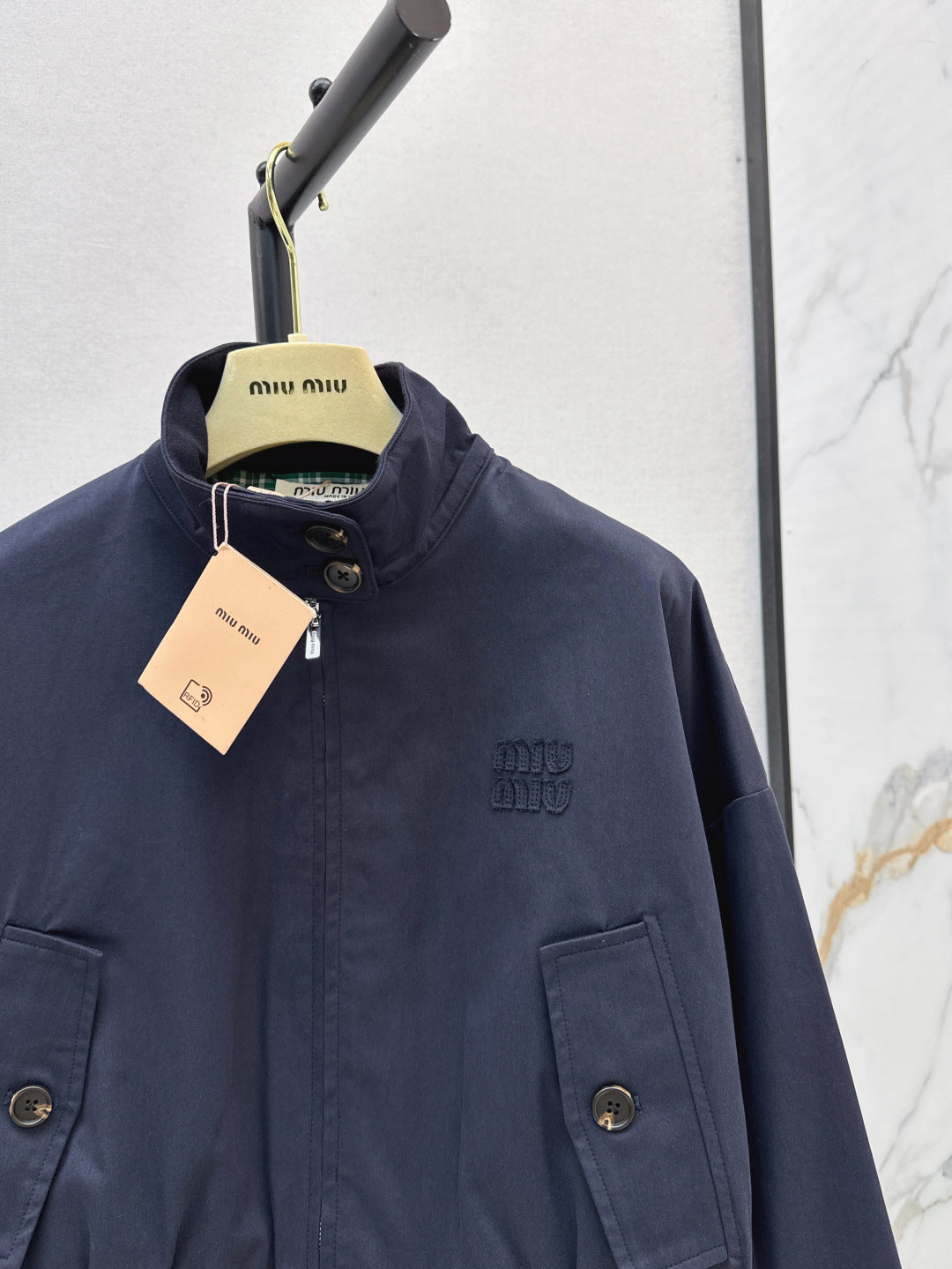 Miu 25fw embroidered jacket