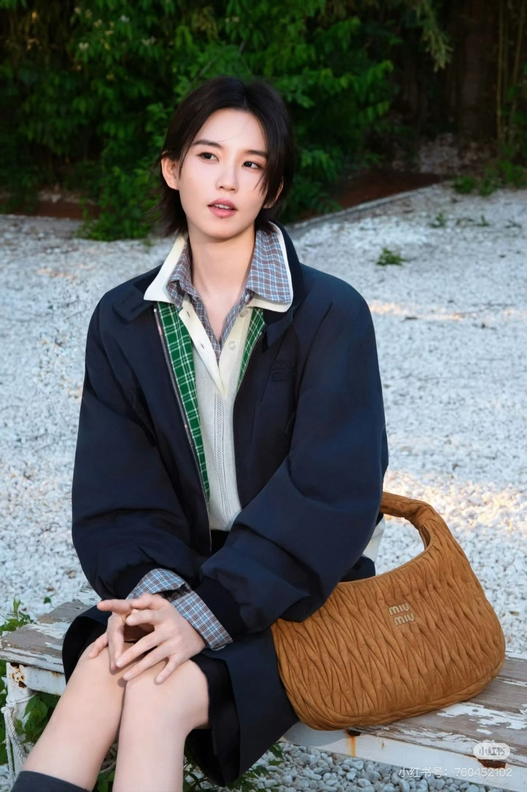 Miu 25fw embroidered jacket