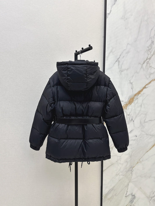 Pra 25fw removable sleeves down jacket