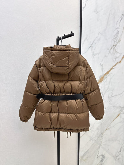 Pra 25fw removable sleeves down jacket