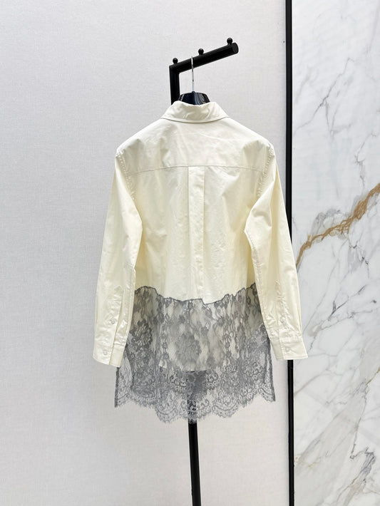 Fend 25fw lace shirt