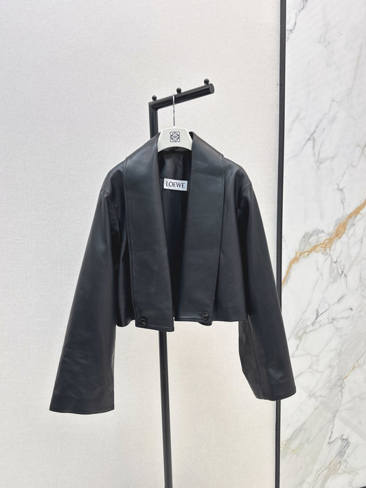 Loe 25fw leather jacket