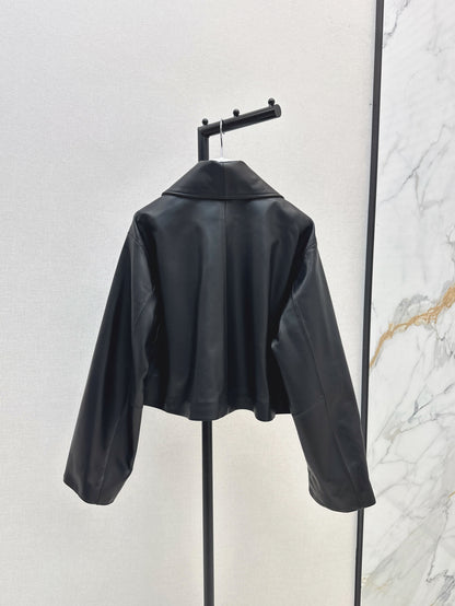 Loe 25fw leather jacket