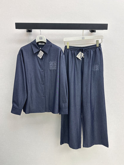 Loe 25fw denim shirt