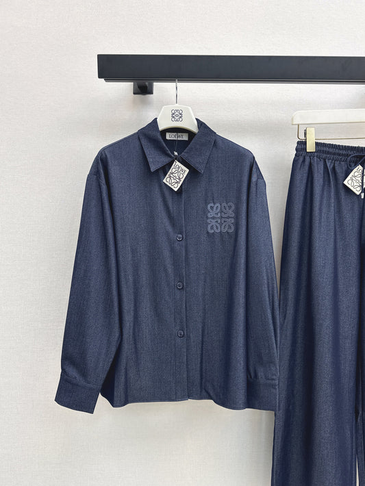 Loe 25fw denim shirt