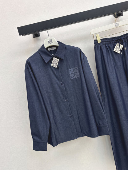 Loe 25fw denim shirt