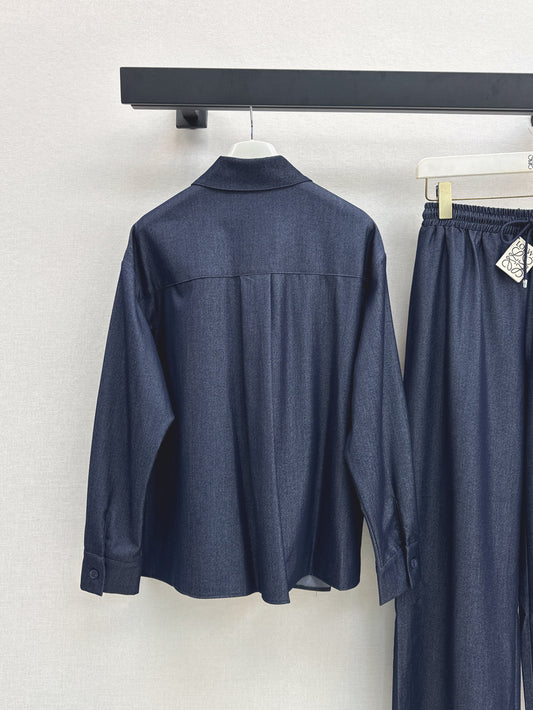 Loe 25fw denim shirt
