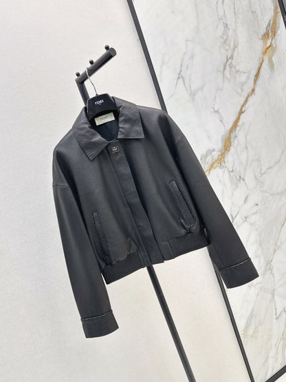 Pra 25fw leather jacket