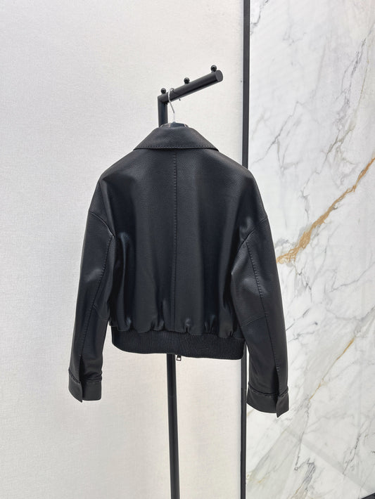 Pra 25fw leather jacket