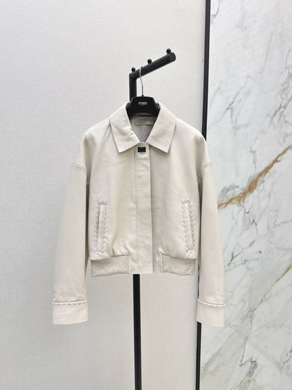 Pra 25fw leather jacket
