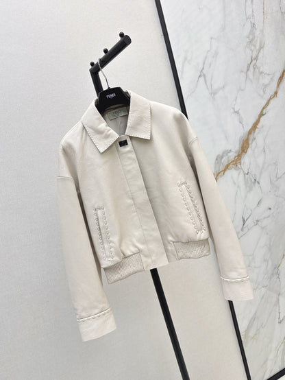 Pra 25fw leather jacket