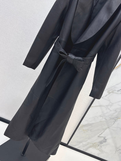 Fend 25fw leather coat