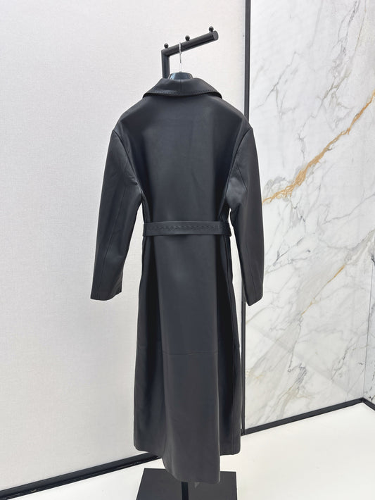 Fend 25fw leather coat