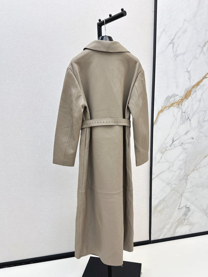 Fend 25fw leather coat