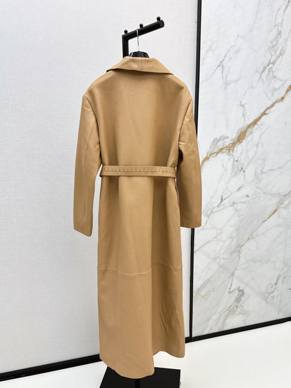 Fend 25fw leather coat