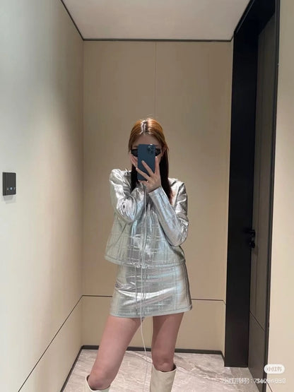 Chan 25fw leather jacket