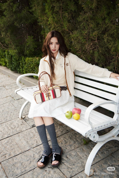 Miu 25fw knitted jacket