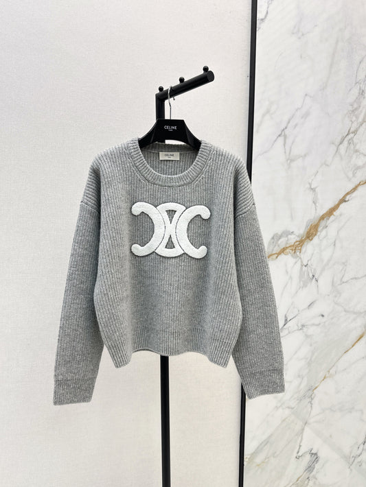 Celi 25fw embroidered sweater
