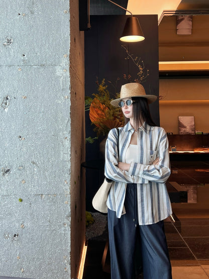 Loe 25fw linen shirt