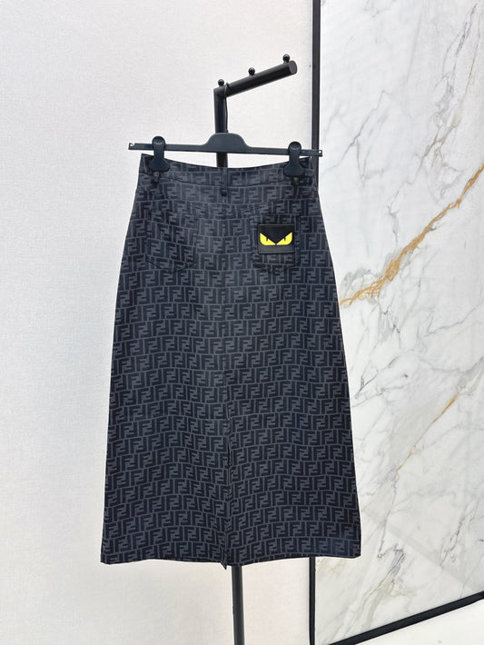 Fend 25fw jacquard skirt