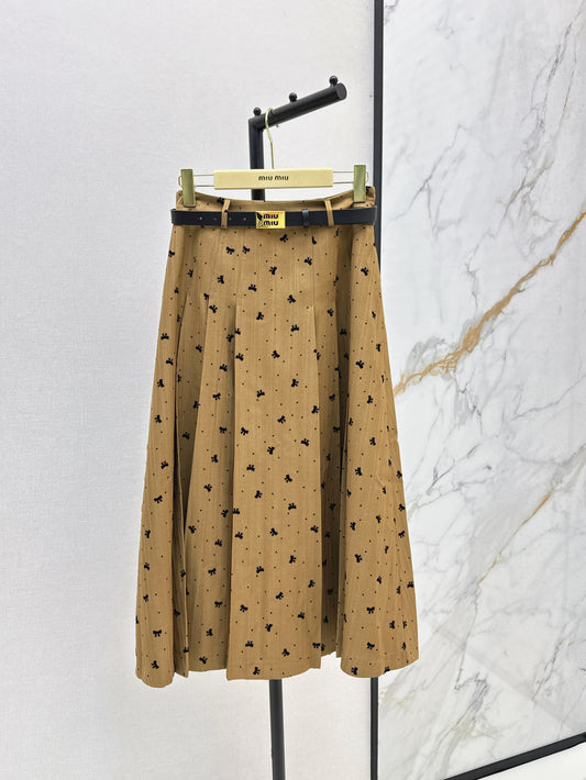 Miu 25fw jacquard skirt