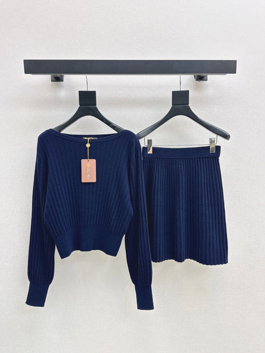 Loro 25fw cashmere knitted suit