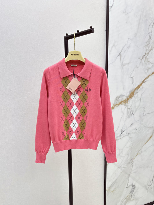 Miu 25fw knitted sweater