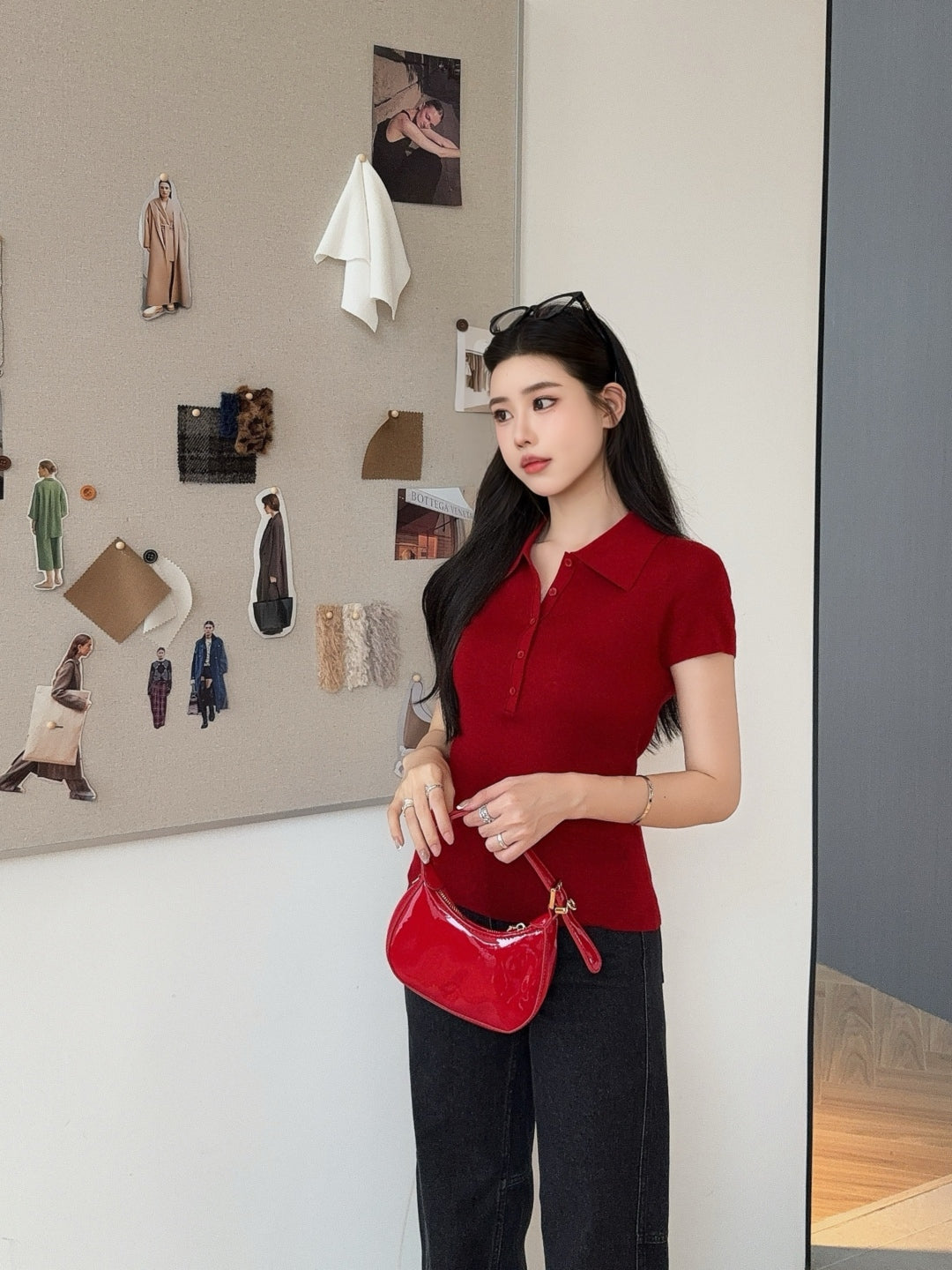 Loro 25fw knitted polo