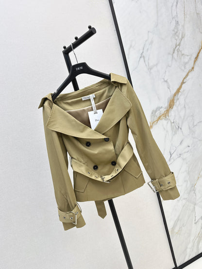 CD 25fw off-shoulder jacket