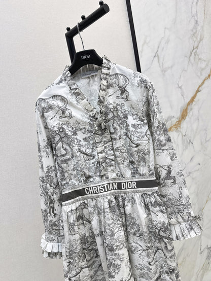 CD 25fw ruffle dress