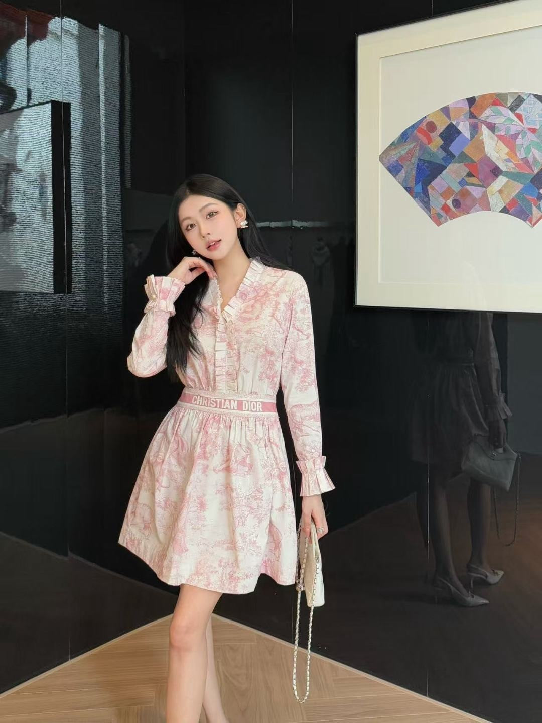 CD 25fw ruffle dress