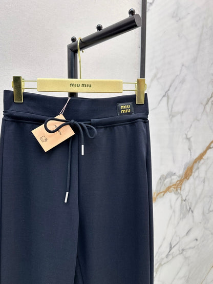 Miu 25fw drawstring pants